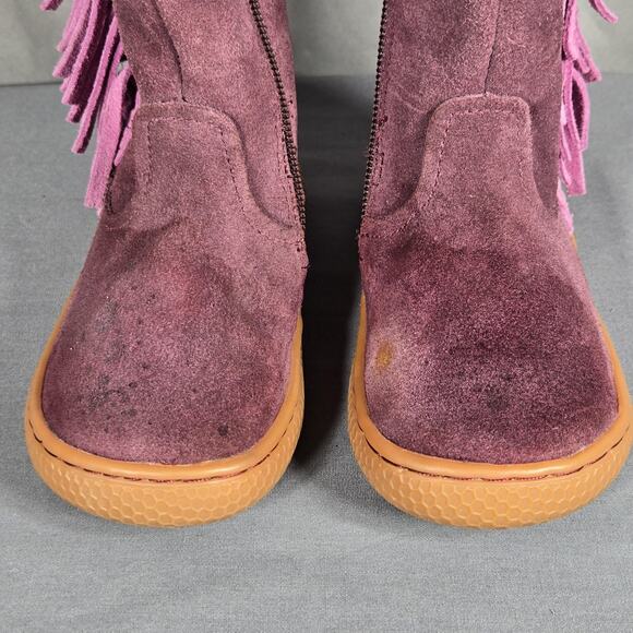 Livie & Luca x Matilda Jane Purple Suede Fringe Boots Toddler Girls 6M Lined - Picture 12 of 12